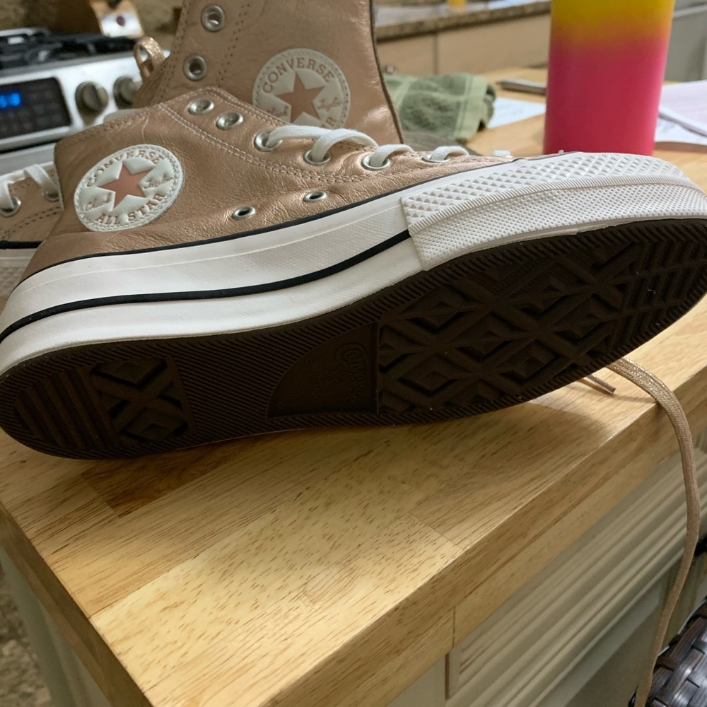 Rose Gold Converse wedge